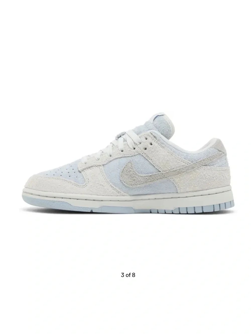 Nike Women’s Low Top Sneakers in Light Blue and Off-White